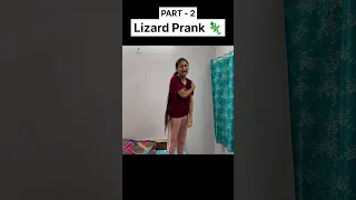 Lizard 🦎 Prank On Girlfriend 😜 | She Started Crying 😭 | Prank Gone Wrong ❌ 😱 | PART - 2 #Shorts