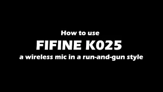 [Tutorial] of Setting up FIFINE K025 Wireless Microphone with Your iPhone @TobiasHolenstein