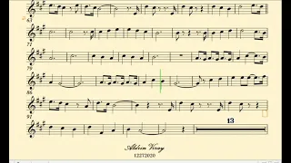 When I Need You Eb Inst  Play Along Music Sheet Back Track