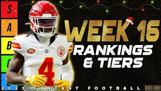 Top 40 Wide Receiver Rankings - Week 16 Fantasy Football