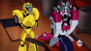 Transformers Animated - Bumblebee meets Arcee