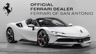 2023 Ferrari SF90 Spider - Sound, Interior, and Exterior - Bianco Fuji