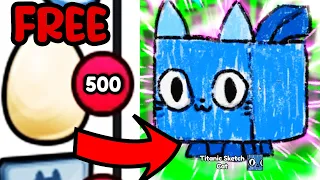 🎉I GOT 500 FREE EXCLUSIVE EGGS and THIS HAPPENED... Pet Simulator 99