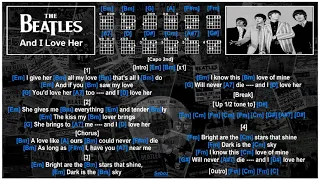 The Beatles - And I Love Her [Jam Track] [Guitar Chords & Lyrics]