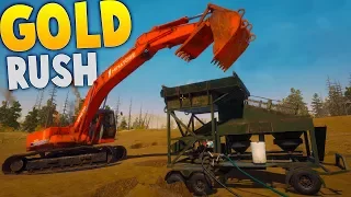 Gold Rush - Making Real Money Gold Mining! - Mobile Wash Plant Setup! - Gold Rush: The Game Gameplay