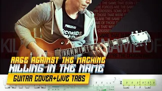 RAGE AGAINST THE MACHINE | KILLING IN THE NAME | guitar cover and live tabs
