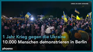 Erhard Scherfer zum Abschluss der Demonstration "Das Ungeheuerliche nicht hinnehmen!" am 24.02.2023