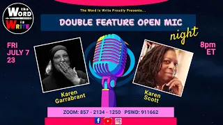WIW/RGB Saturday Night Open Mic feat. Karen Garrabrant & Karen Scott!