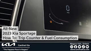 All-New 2023 Kia Sportage | How To Use Your Trip Counter & Monitor Fuel Consumption!