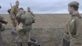 Стрелковое отделение КА. Форсирование Днепра, октябрь 1943/Red Army  machinegun sqouad. Oktober 1943