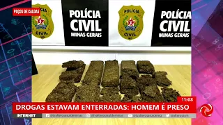 Droga enterrada teria sido furtada de apartamento em Poços de Caldas