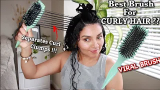 Bounce Curl NEW VIRAL Curl Defining Brush on 3A/3B Curls