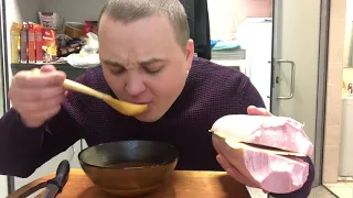 Бурурброд (мини) чашка супа харчо MUKBANG eating