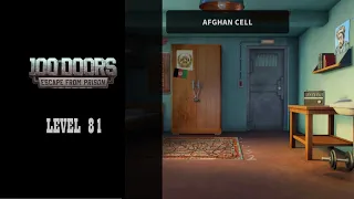 100 doors, Escape from prison, level 81, Afghan cell