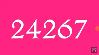 COLORFUL NUMBERS 0 to 24575