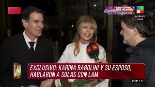 Karina Rabolini e Ignacio Castro Cranwell recién casados