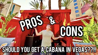 Pool Cabana in Vegas - Worth it? - Golden Nugget Las Vegas Cabana