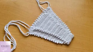 Crochet Bikini Pattern with Picot Border Tutorial | Moderate Coverage