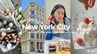 NYC Vlog ❤️ Productive Week, What I Eat, Solo date, Job Interview, study cafe, exploring the city