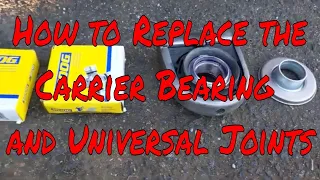 How to Dodge Ram carrier bearing replacement,  and  Universal Joints replacement