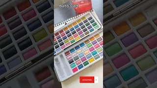 keep smiling 90 water colour paints review#satisfying #shorts