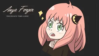 Anya Forger (Spy x Family) | Art Study and Practice - Procreate Timelapse
