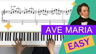 Schubert Ave Maria | Easy Piano Songs for Beginners