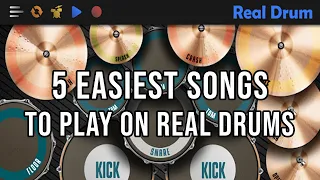 5 easiest songs to play on real drums