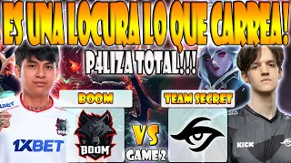 BOOM VS TEAM SECRET BO3[GAME 2]PAKAZS, SLATEMS VS CRYSTALLIS, PUPPEY- ELITE LEAGUE - DOTA 2