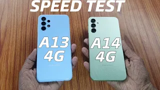 Galaxy A13 vs Galaxy A14 4G Speed Test || Exynos 850 vs Helio G80 || 4GB RAM Speed Test