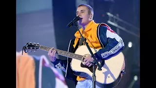 Justin Bieber - Love Yourself & Cold Water [Live Acoustic] [Full performance] (One Love Manchester)