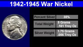 Jefferson Silver War Nickel as Bullion