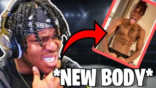 KSI's Takes *hard body shots* and shows off body transformation!