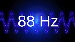 88 Hz clean pure sine wave BASS TEST TONE frequency