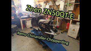 Znen ZN50QTE Retro-Chinaroller | Garagenfund zum Leben erwecken | läuft das Chopperding ?