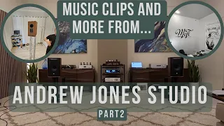 Tour of Andrew Jones Studio and Music Clips of the SourcePoint 8 in his Listening Room