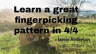 Fingerpicking pattern in 4/4 for intermediate players