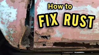 How To Fix a Rusty Rocker Panel Without bondo. Extreme Rust Repair Pt 2. 1966 Chevy C10 Restoration