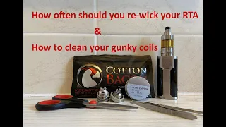 How often should you re-wick your RTA | How to clean your RTA coil.