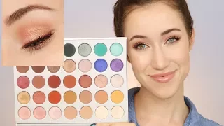 MORPHE X JACLYN HILL PALETTE | EASY EVERYDAY GLOWY PINK MAKEUP TUTORIAL | ALLIE G BEAUTY