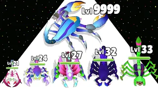 Scorpion Evolution Runner - Level Up Scorpion Max Level Gameplay (Spider Evolution Run) New Update