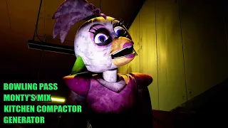 FNAF: Security Breach - Decomission Chica Guide (Monty's Mix, Kitchen Compactor Locations)