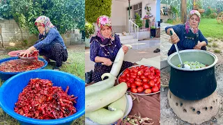 ODUN ATEŞİNDE LEZZETLİ YEMEKLER İÇİN HAZIRLIK | ANNEM KÖY EVİ