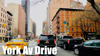 New York City Driving-York Avenue 01152024 HDR 4K
