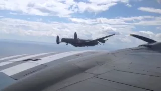 Flying beside CWHM Lancaster Bomber VeRA C-GVRA