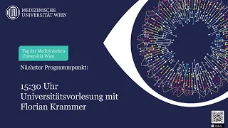 Tag der MedUni Wien: Universitätsvorlesung von Florian Krammer