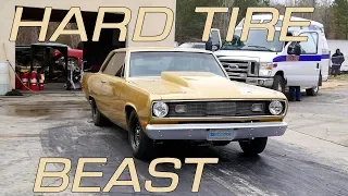 THIS NITROUS PLYMOUTH SCAMP DOESN'T NEED SLICKS BECAUSE IT'S SUPER FAST ON HARD TIRES!