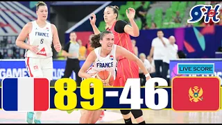 France vs Montenegro Women Basketball Live Play by Play | Quarter-Finals | FIBA Women's EuroBasket