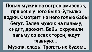 Попал Мужик на Остров Амазонок! Сборник Свежих Анекдотов! Юмор!