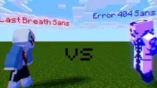 Error 404 Sans vs Last Breath Sans